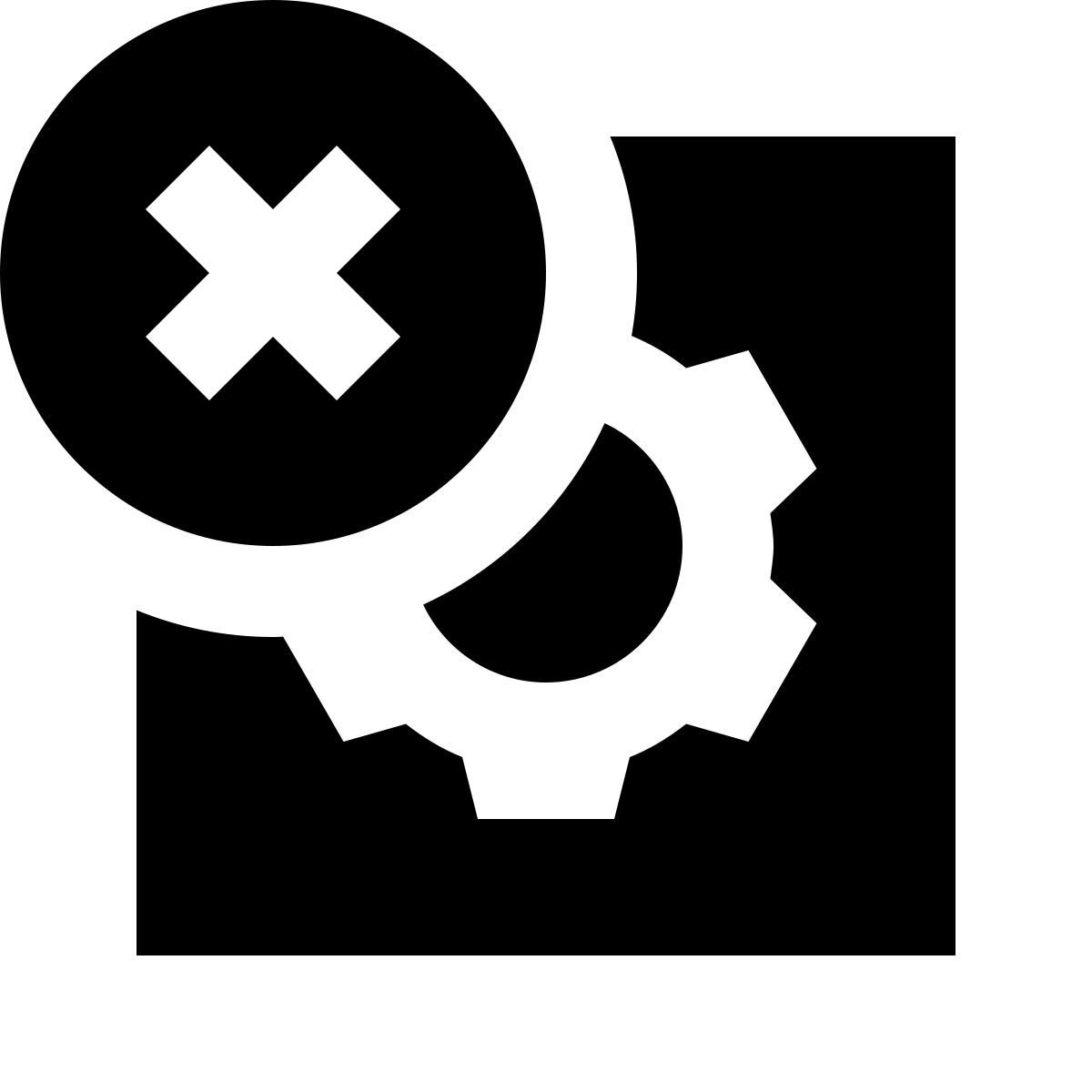 material sharp style eliminar widget icon