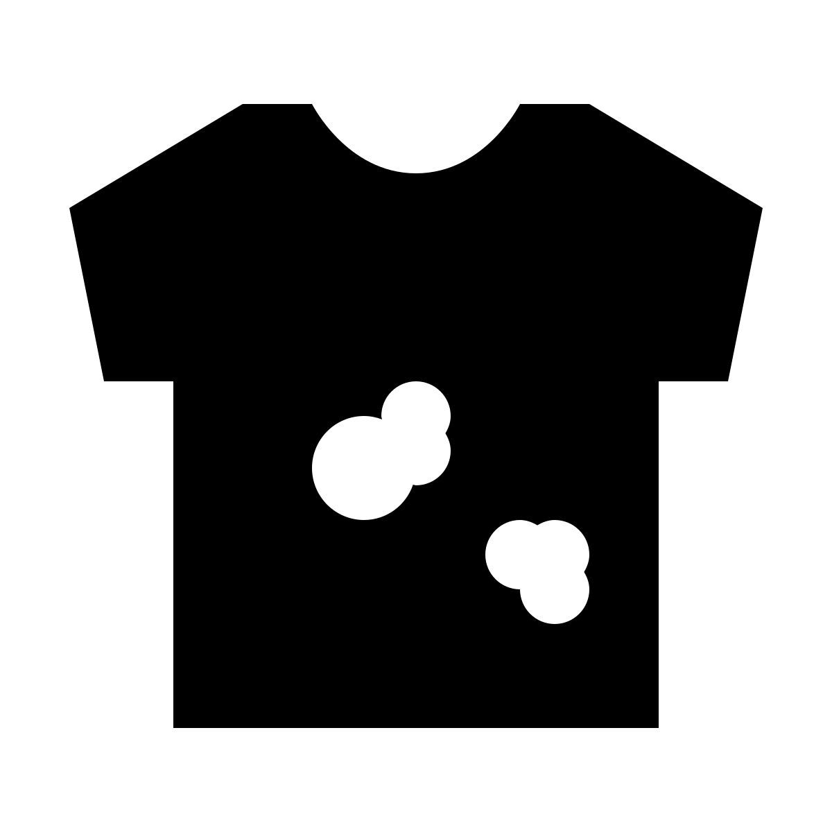 material sharp style dirty clothes icon