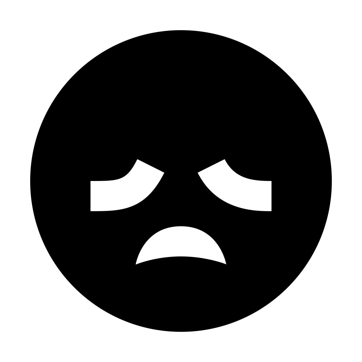 material sharp style 失望 icon