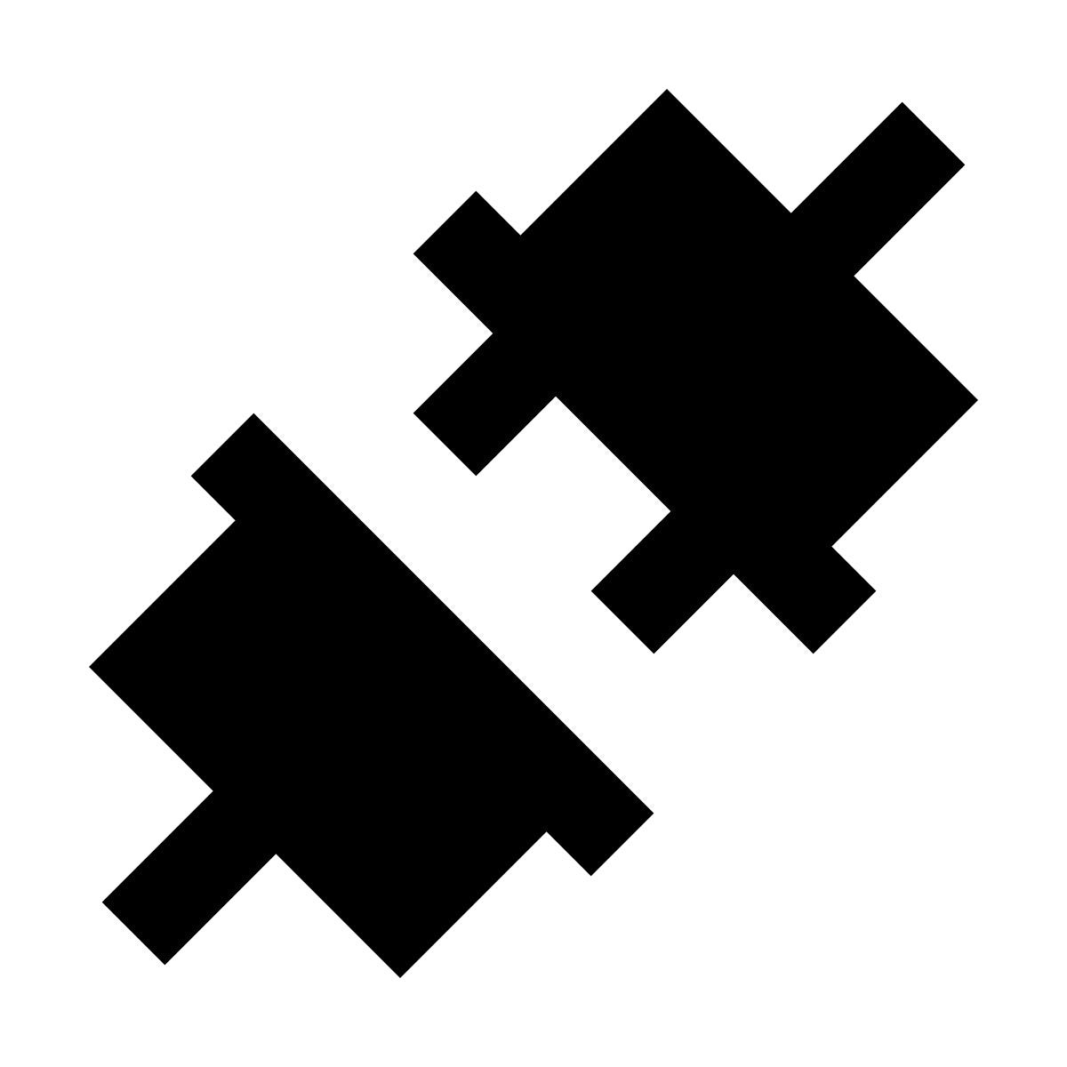 material sharp style disconnected icon