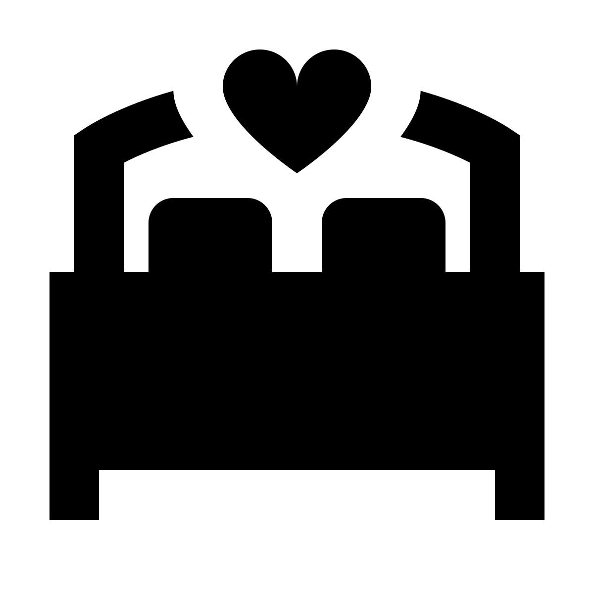 material sharp style 더블 베드 icon