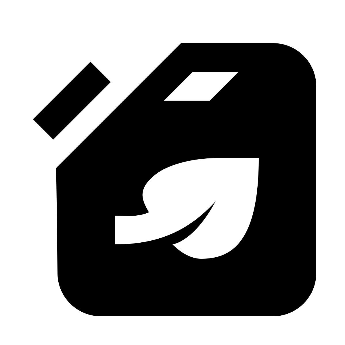 material sharp style ecocombustível icon