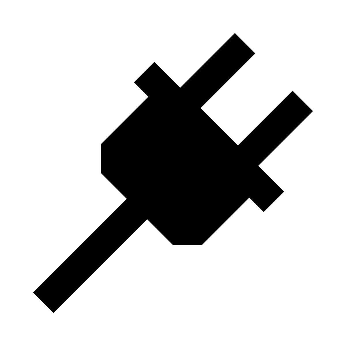 material sharp style electrical icon