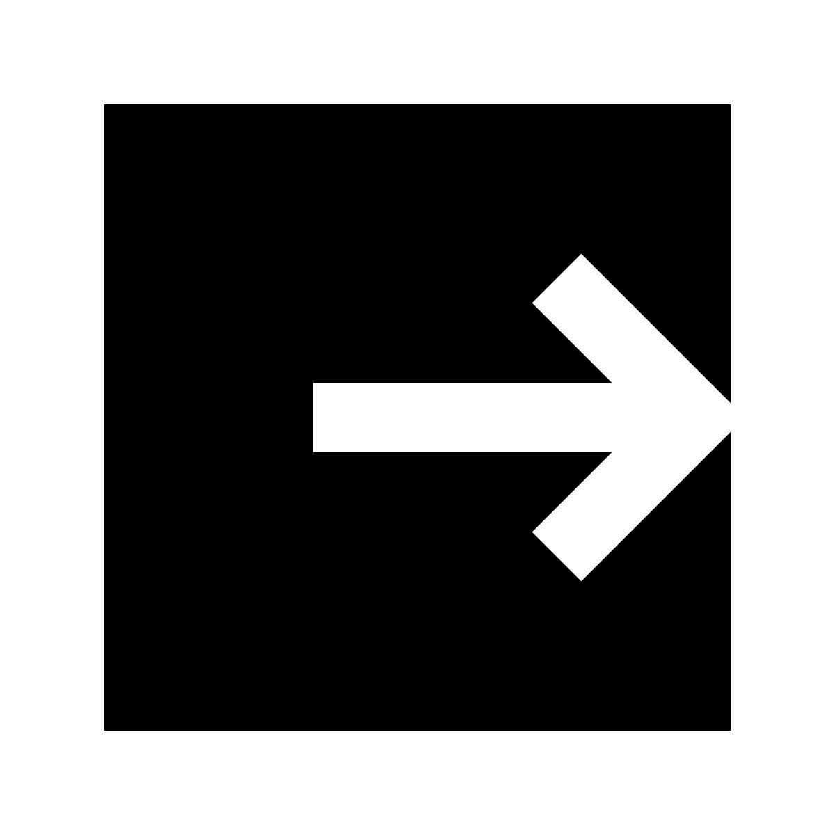 material sharp style ausgang icon