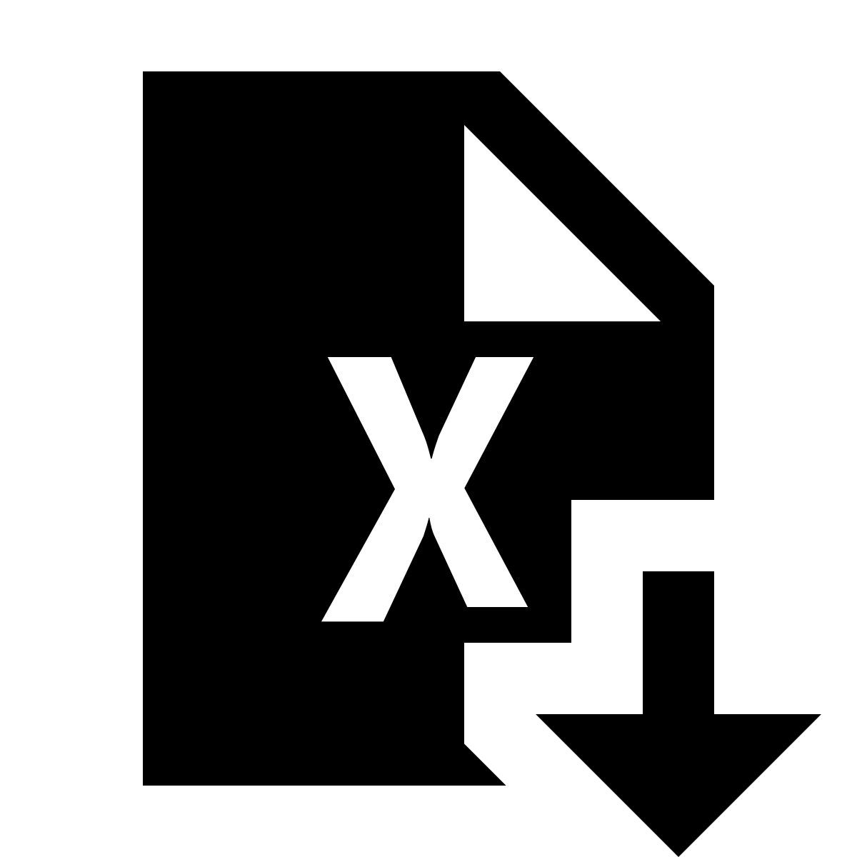 material sharp style export excel icon
