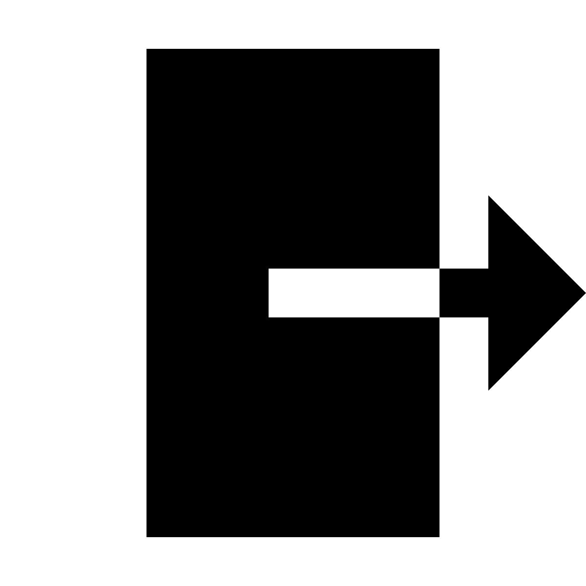 material sharp style exporter icon