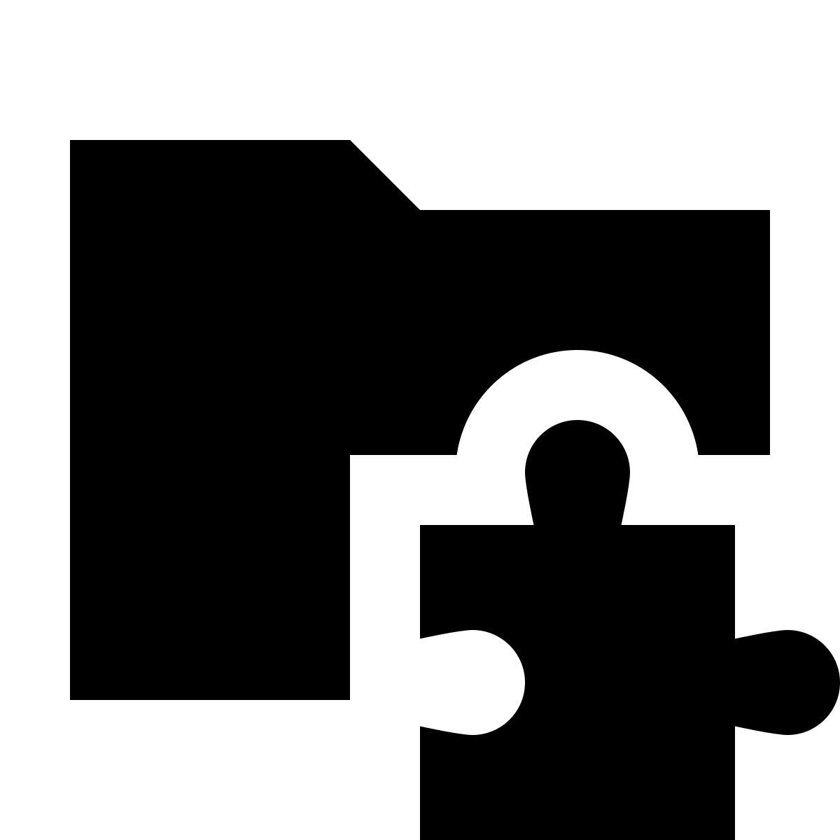 material sharp style extensions folder icon