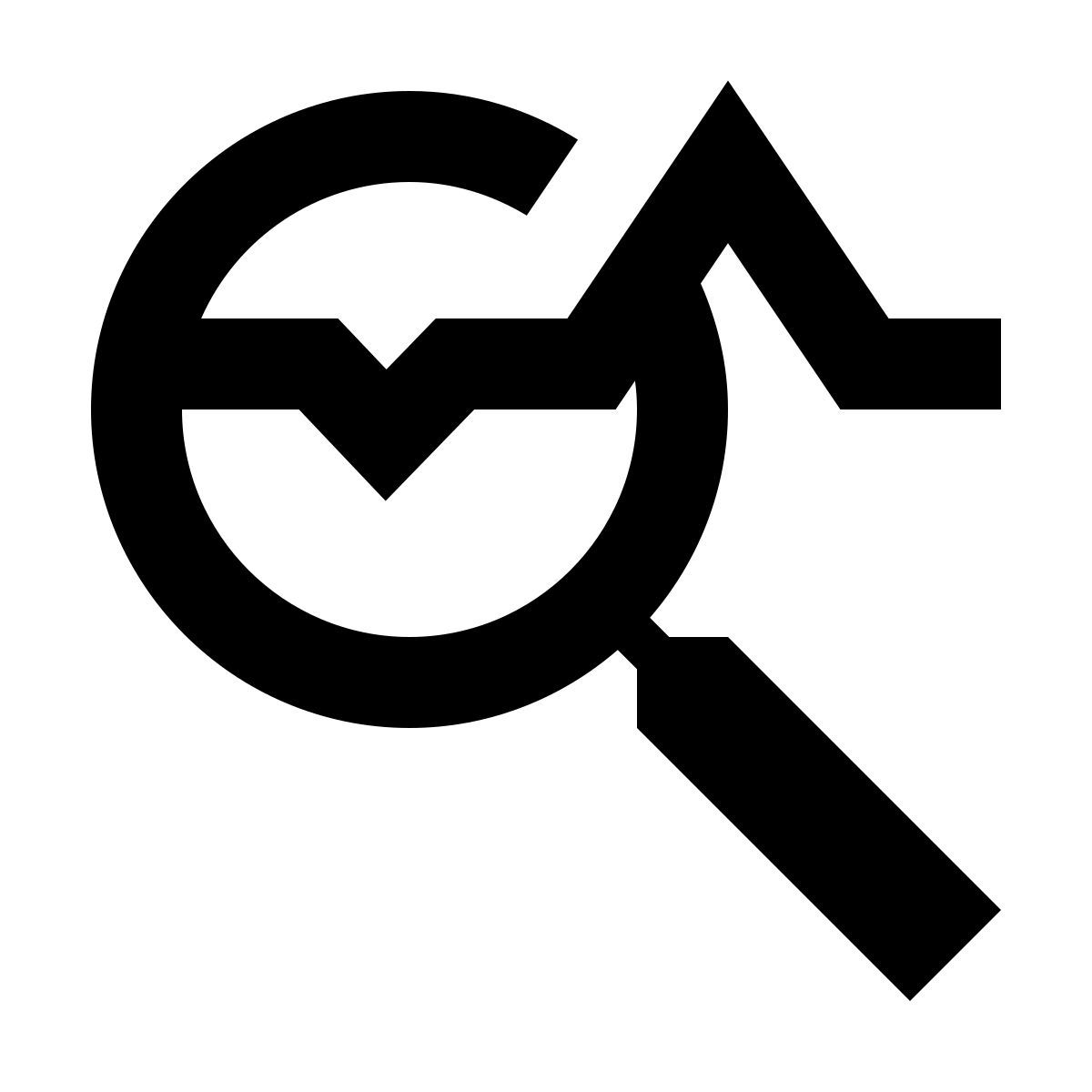 material sharp style análisis de crecimiento financiero icon