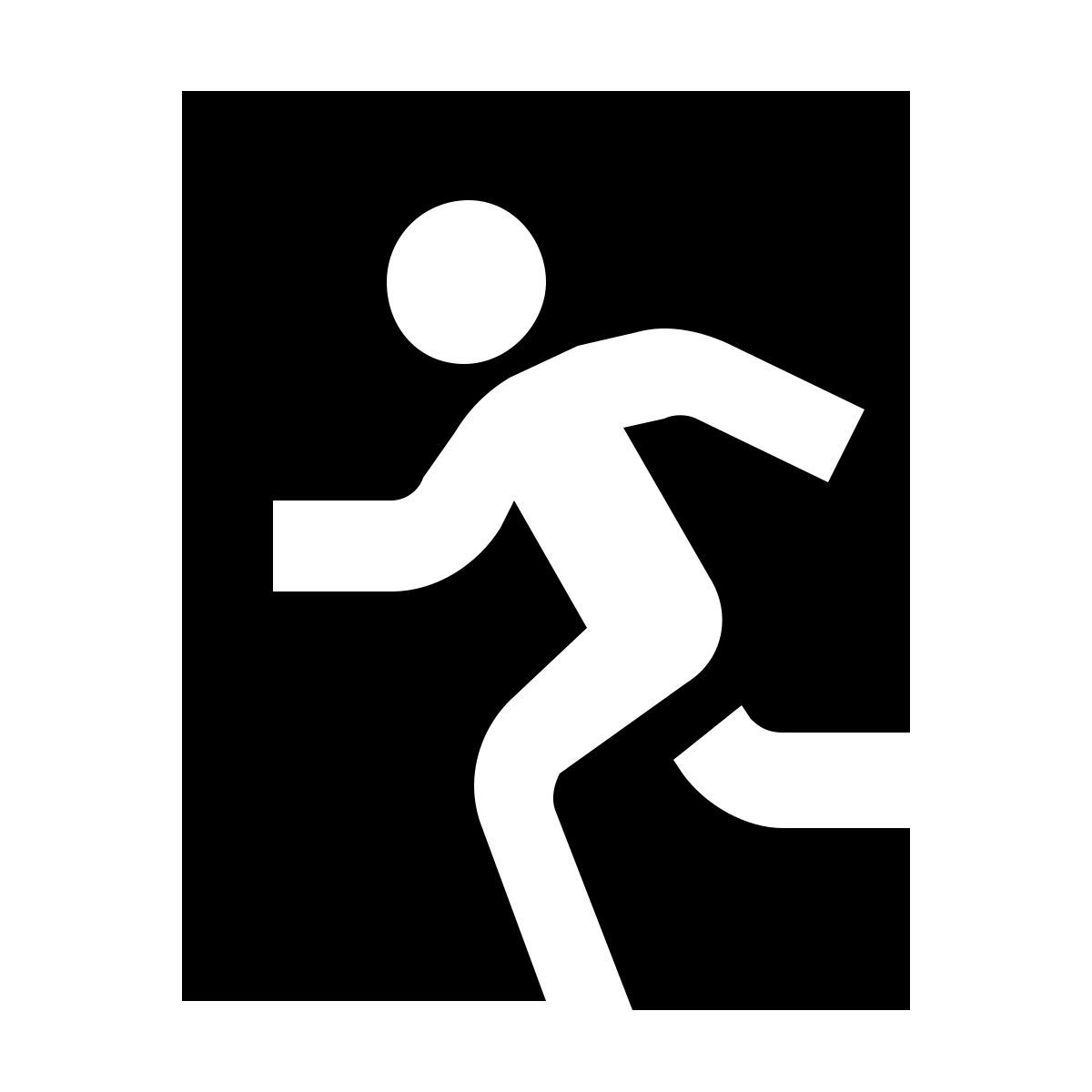 material sharp style exit icon