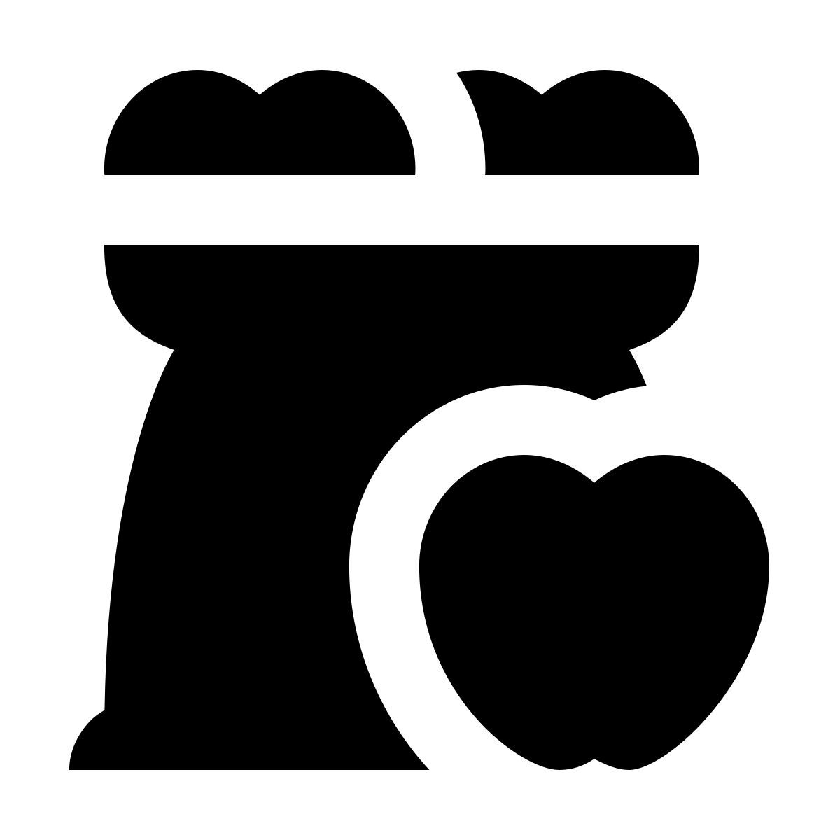 material sharp style sacchetto di frutta icon