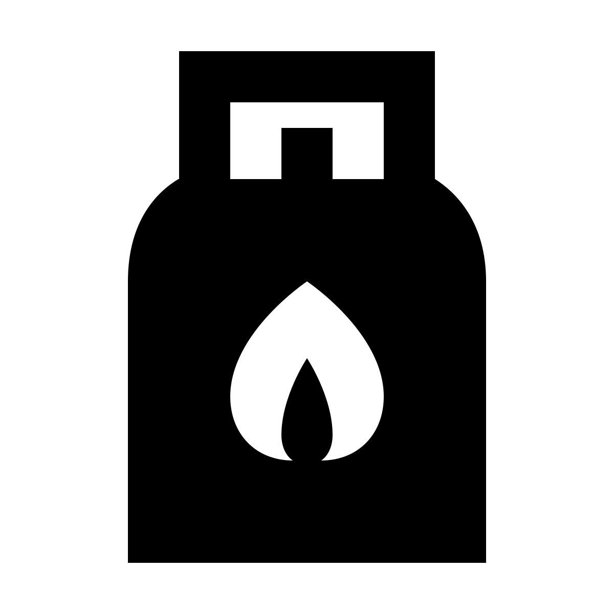 material sharp style garrafa de gás icon