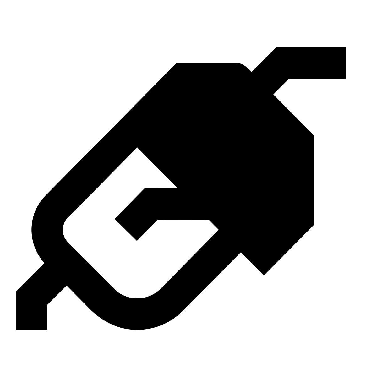 material sharp style bomba de gasolina icon