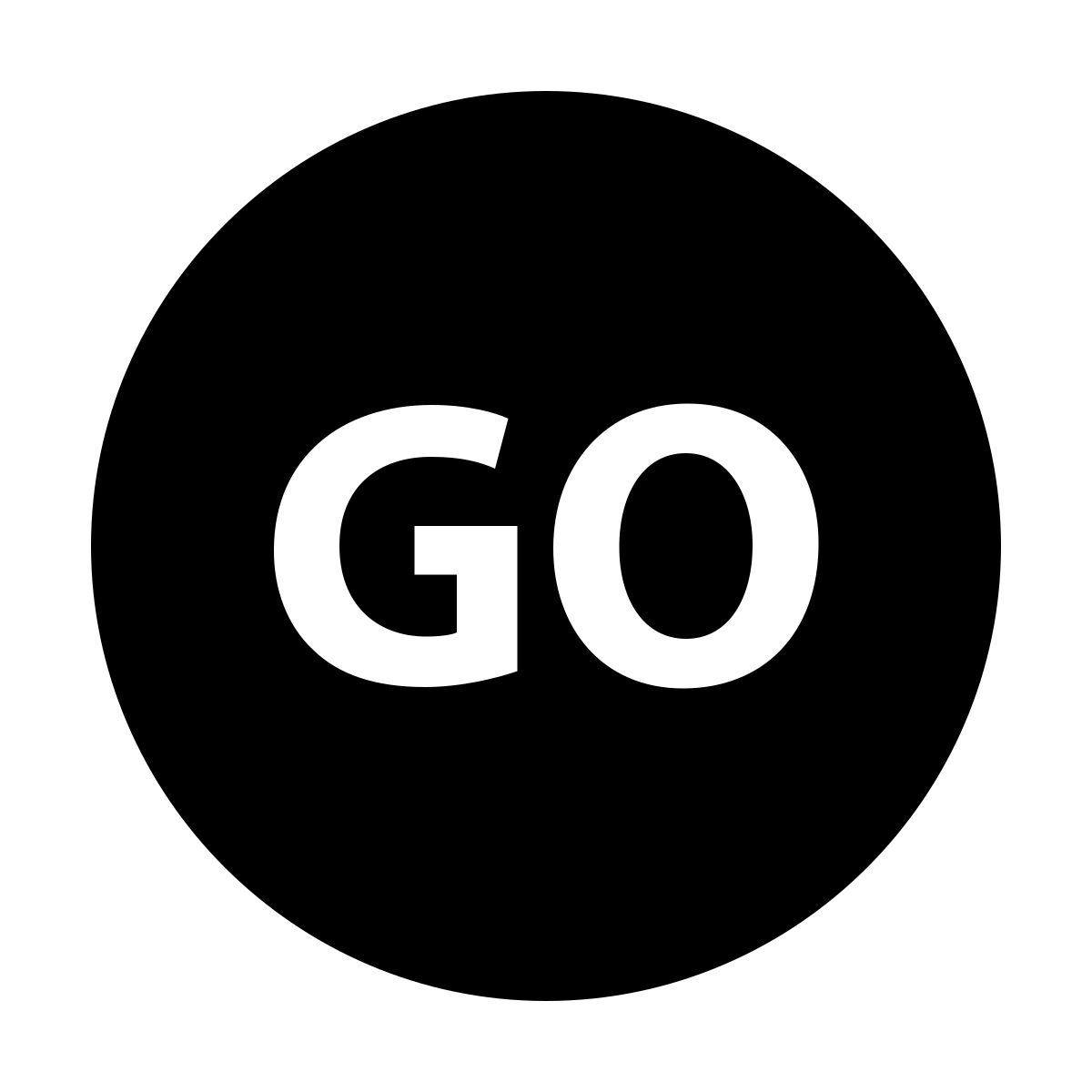 material sharp style gehen icon