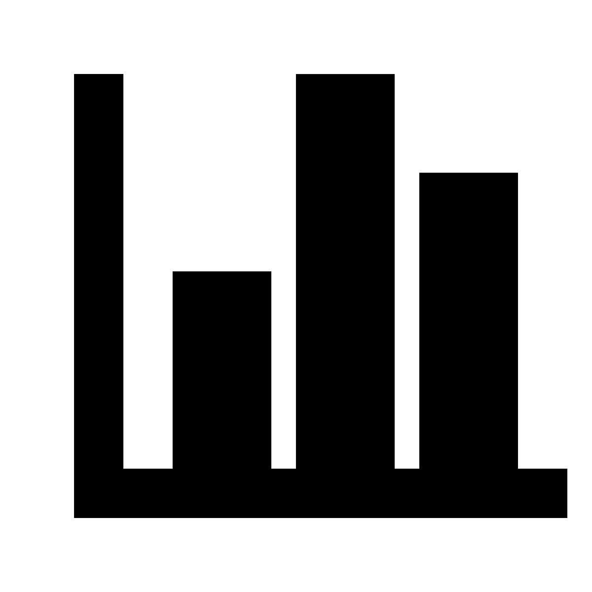 material sharp style graph axes icon