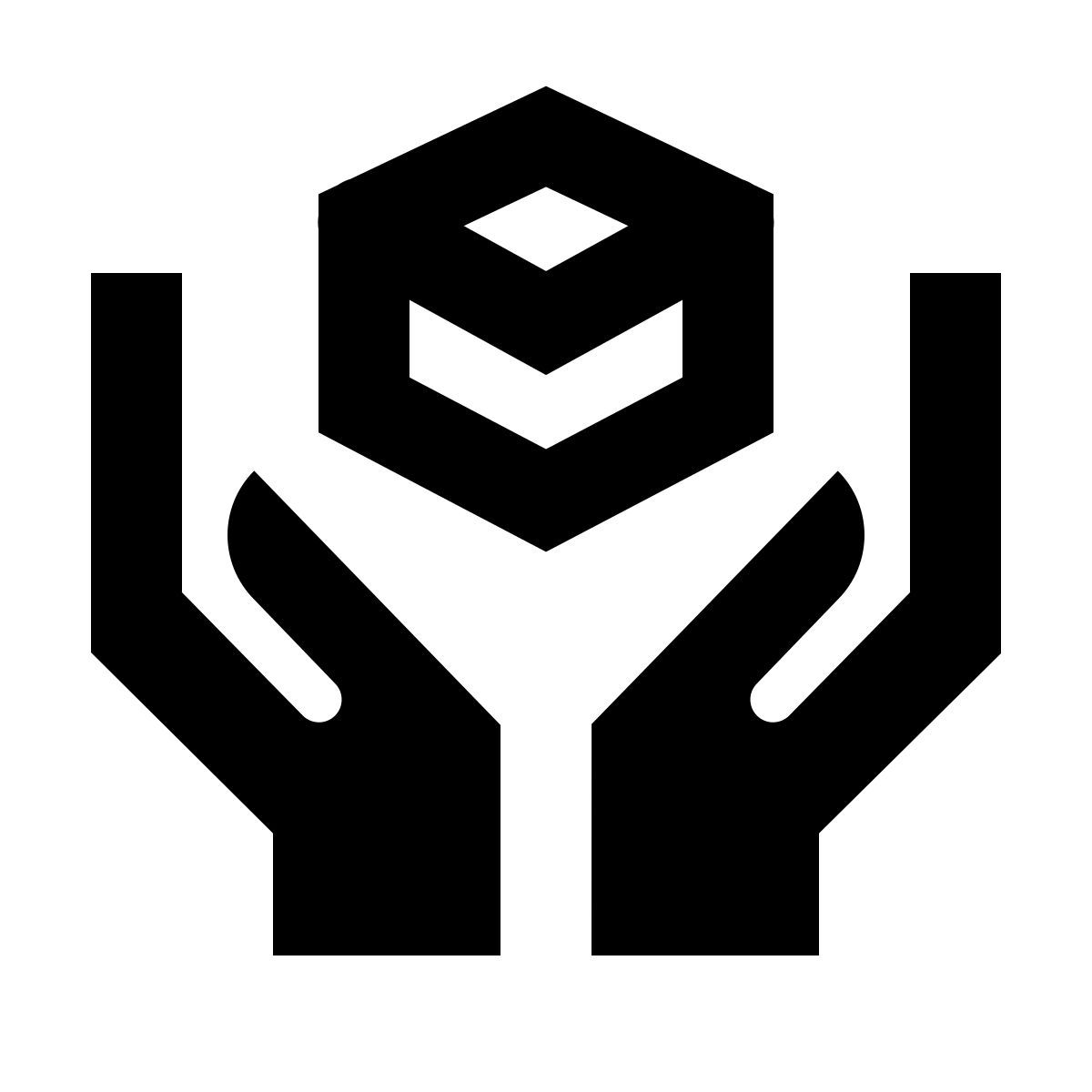 material sharp style handle with care icon