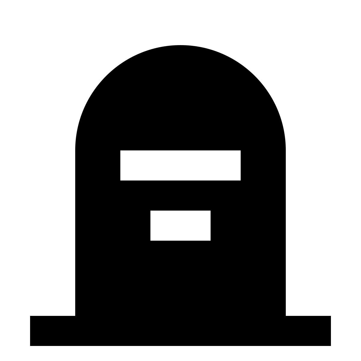 material sharp style grabstein icon