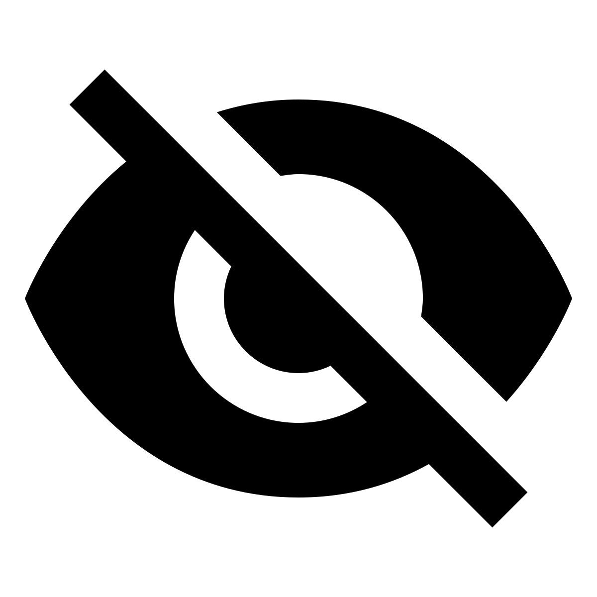 material sharp style ausblenden icon