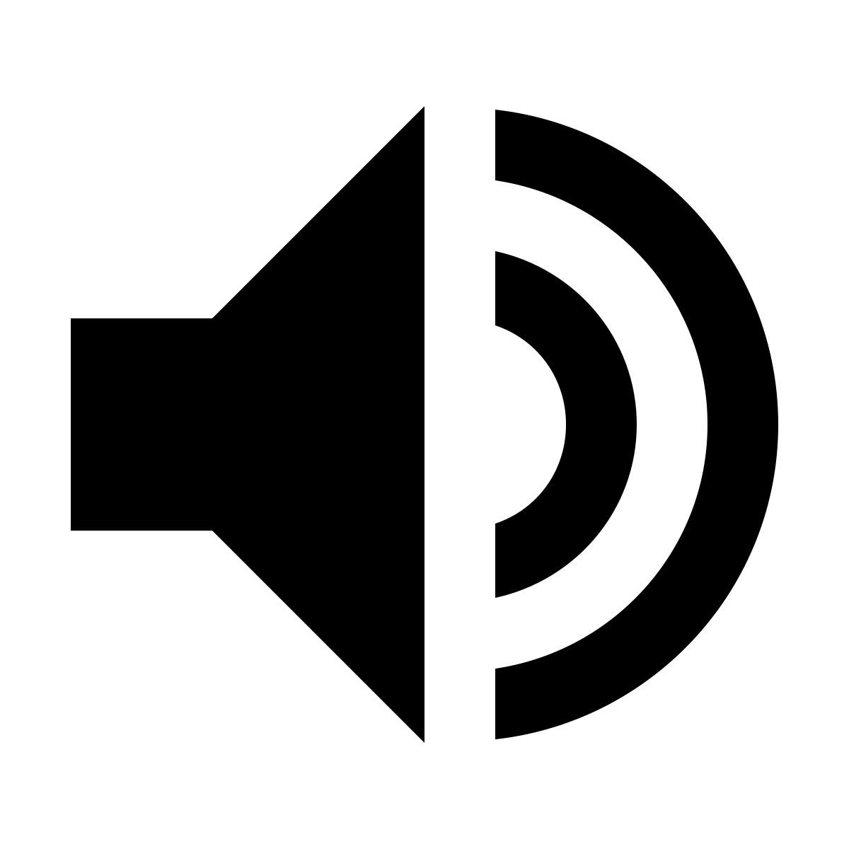 material sharp style hohe lautstärke icon