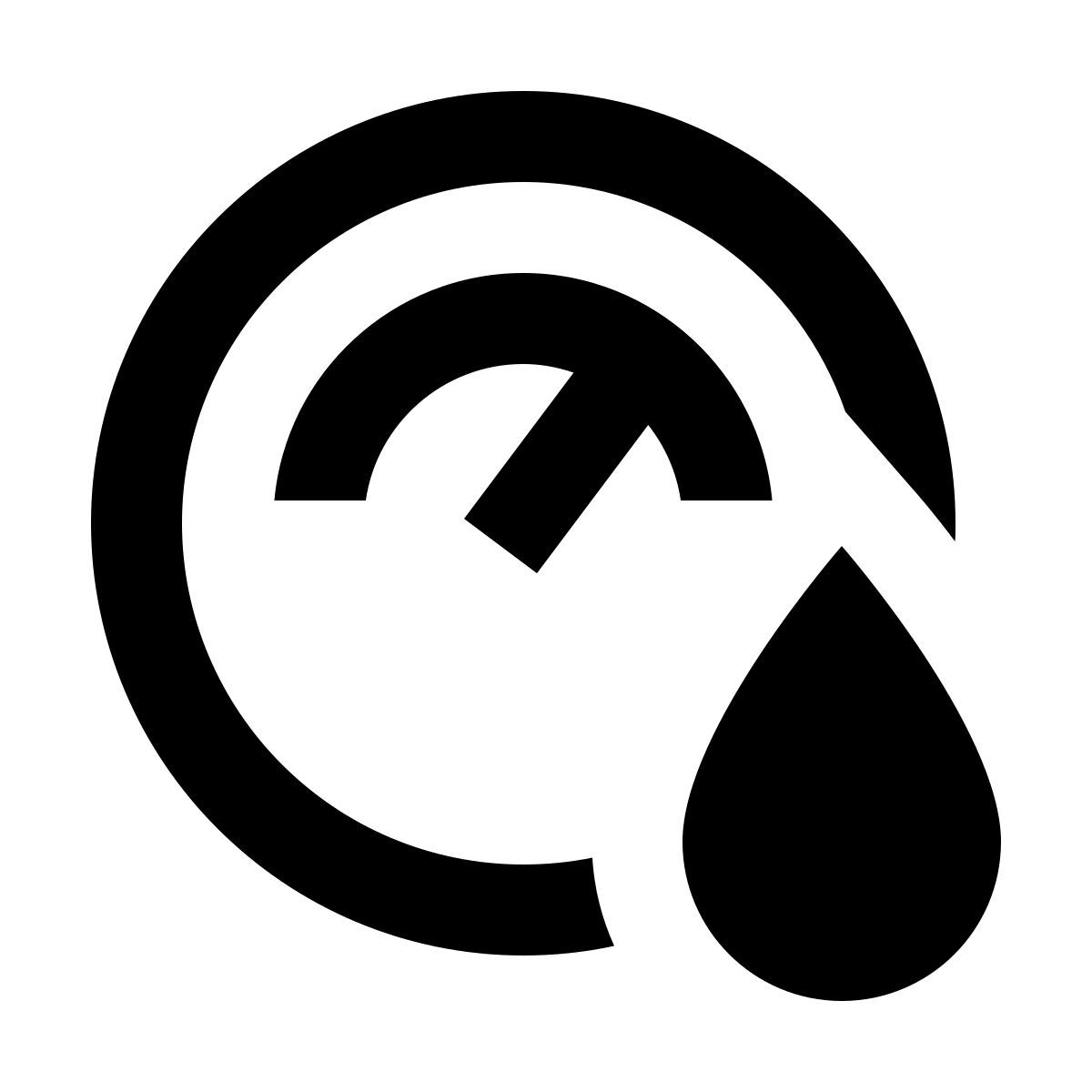 material sharp style 湿度 icon