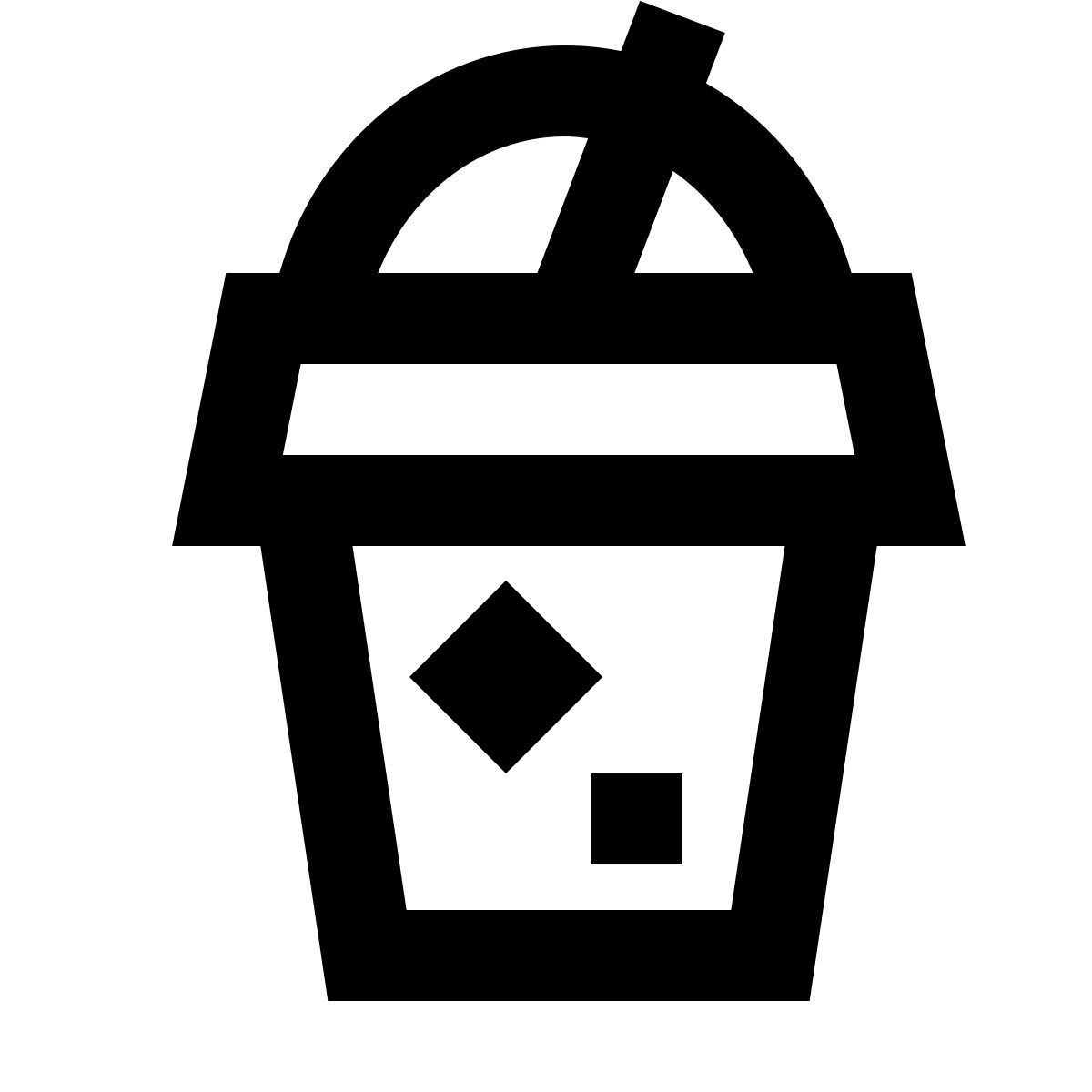 material sharp style 冰咖啡 icon