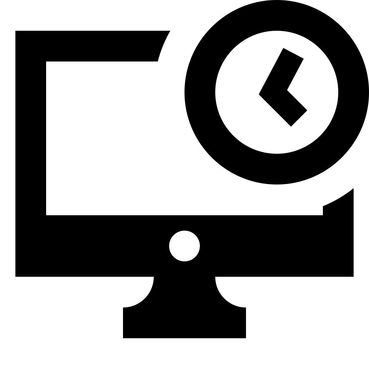 material sharp style reloj imac icon