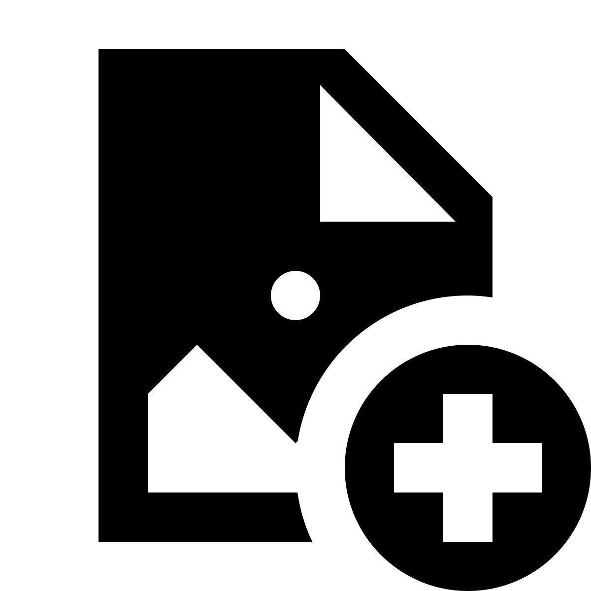 material sharp style image file add icon