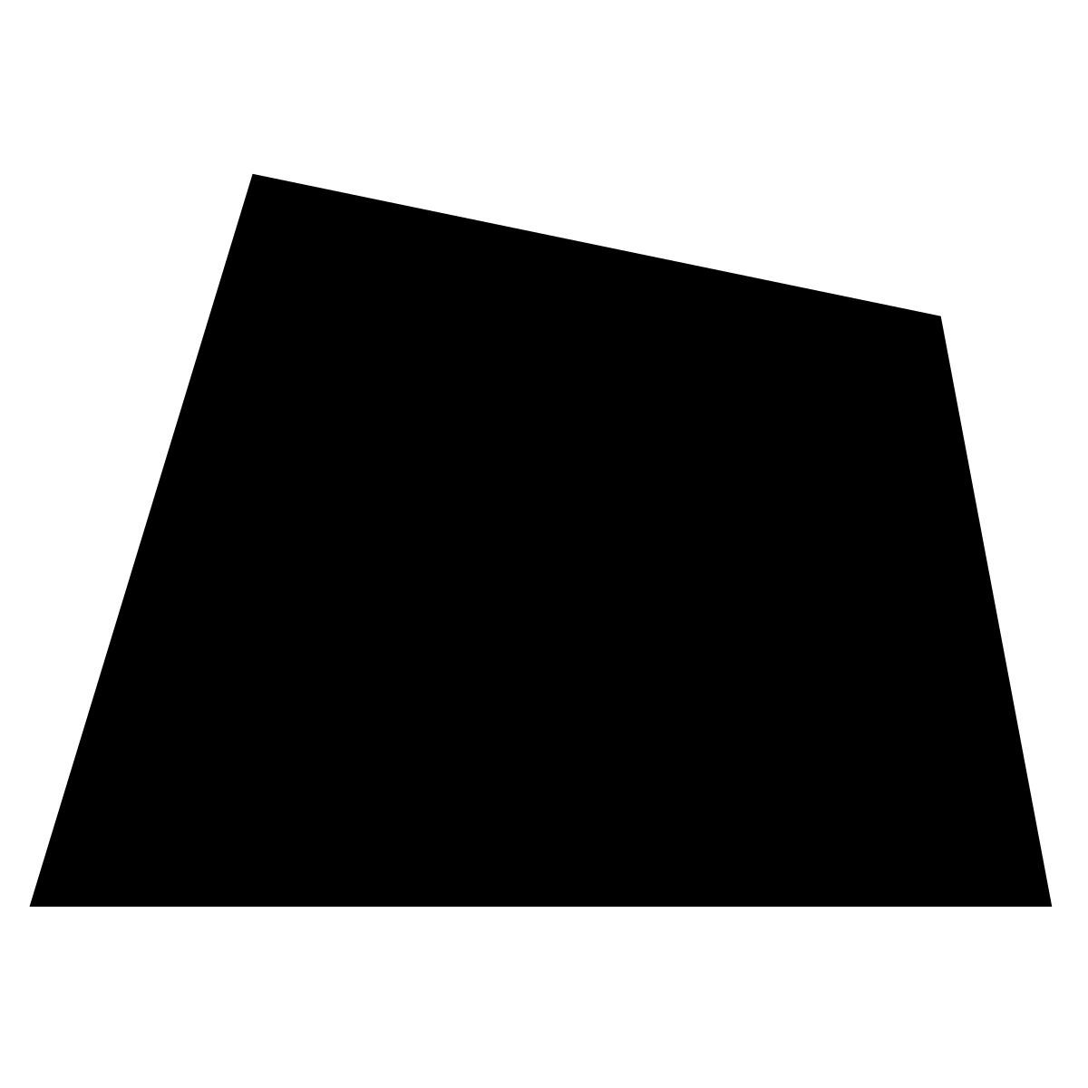 material sharp style quadrilátero irregular icon