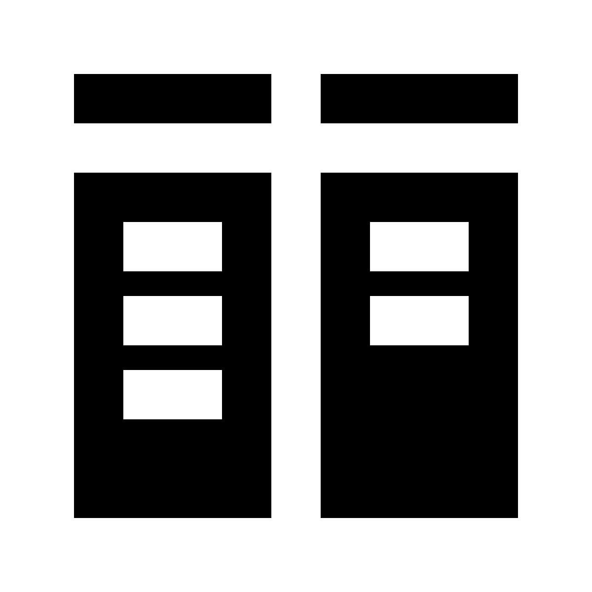 material sharp style kanban icon