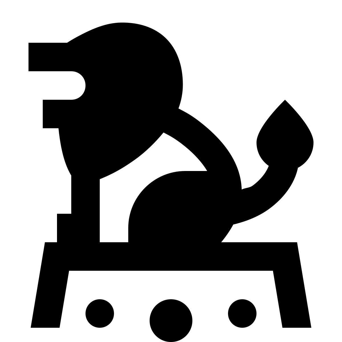 material sharp style 사자 서커스 icon