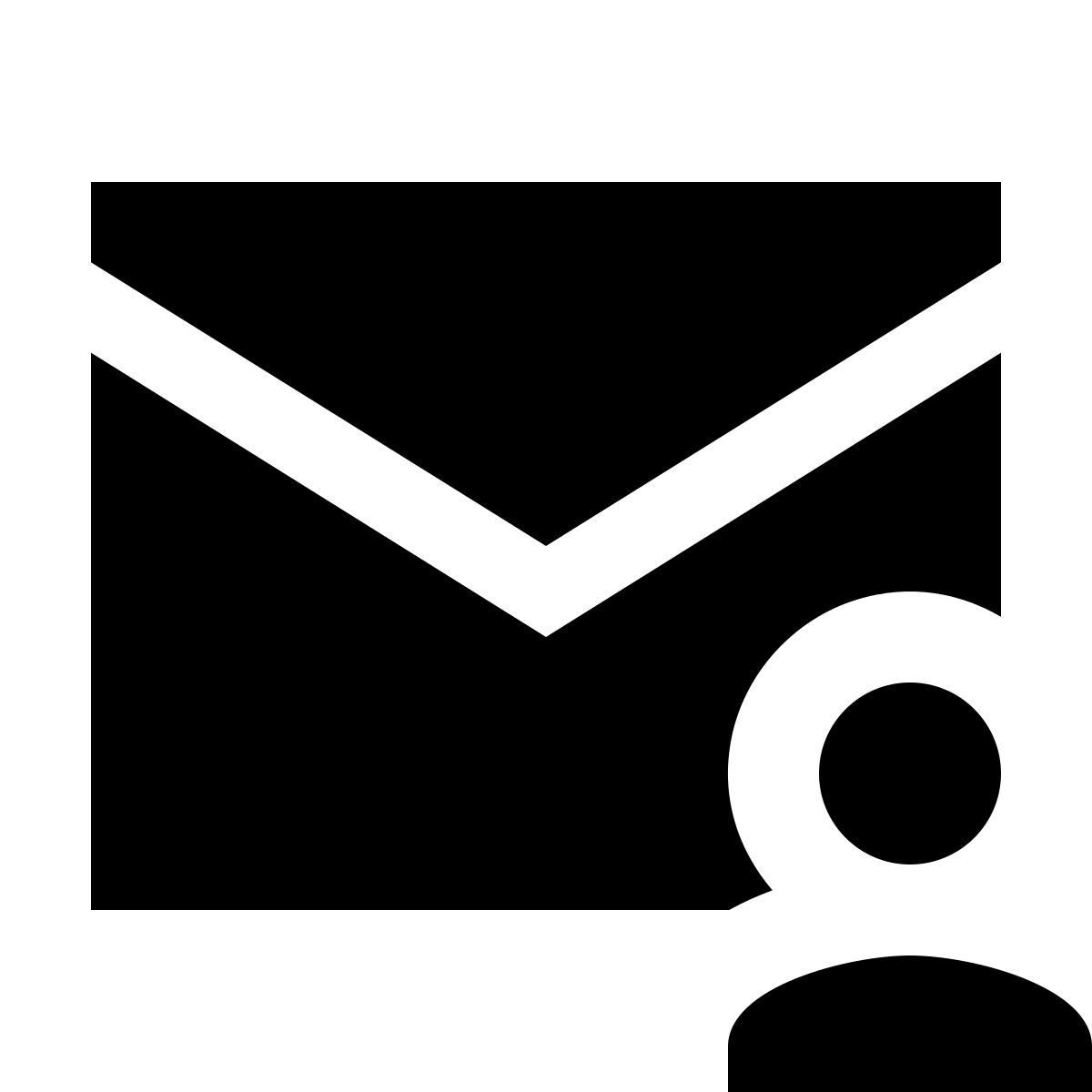 material sharp style cuenta de correo icon