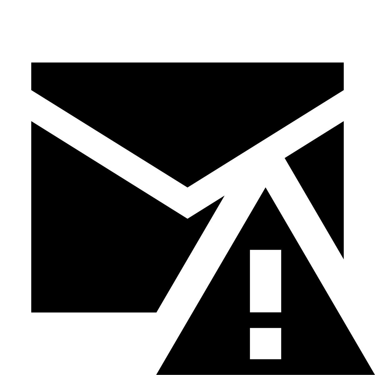 material sharp style erreur de messagerie icon