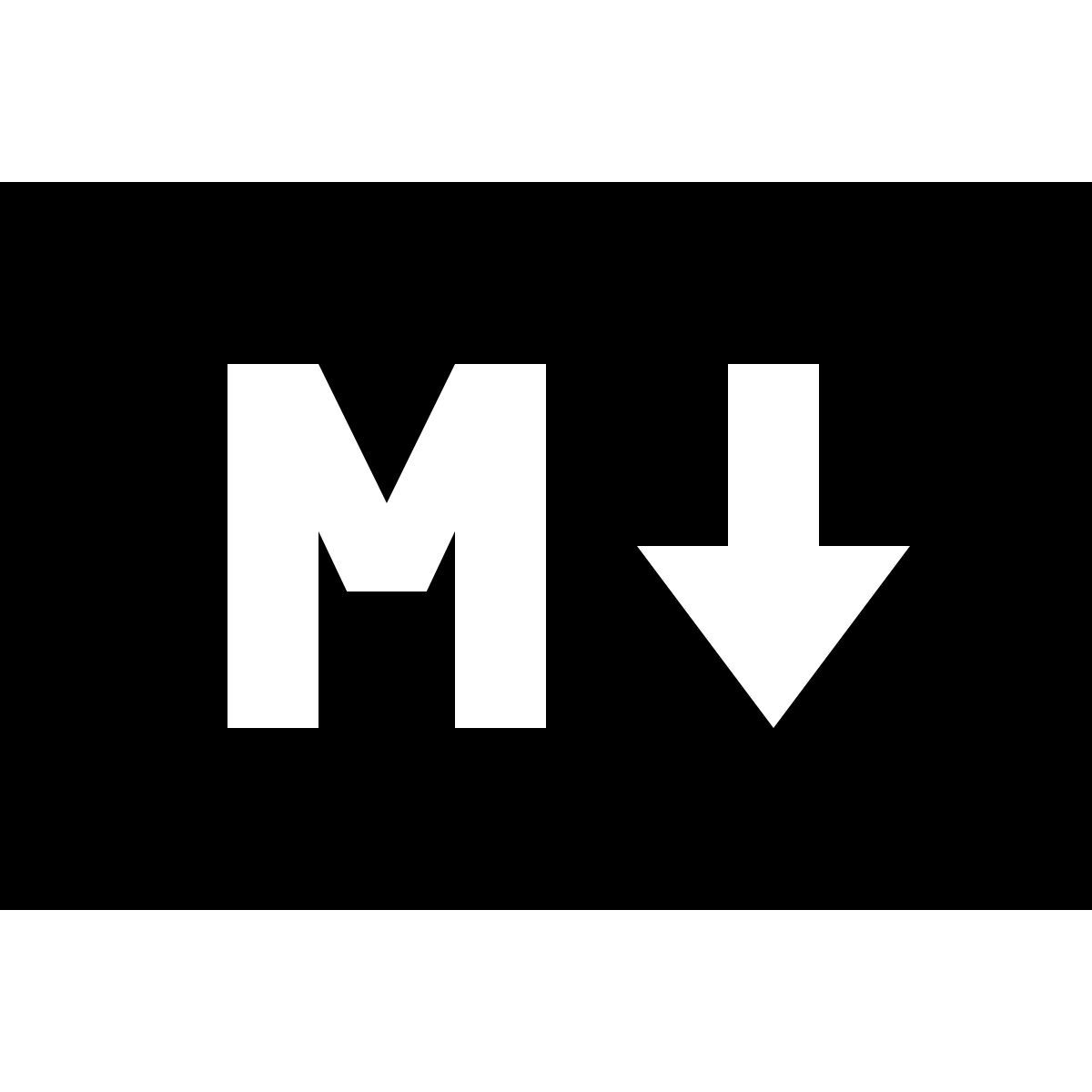 material sharp style markdown icon
