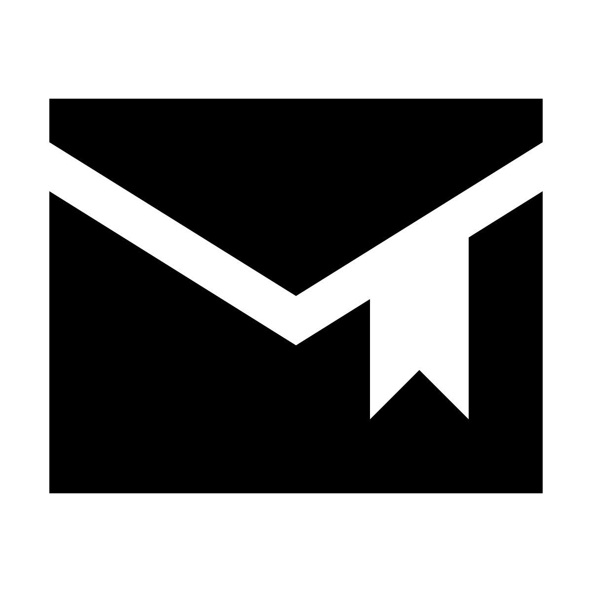 material sharp style 标记邮件 icon