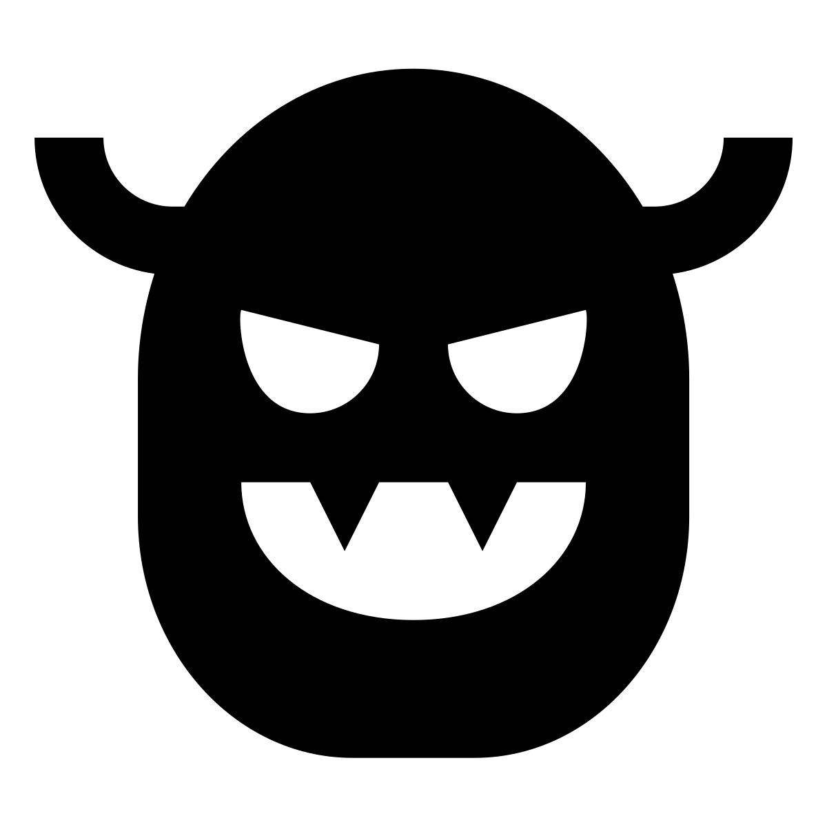 material sharp style 怪物脸 icon