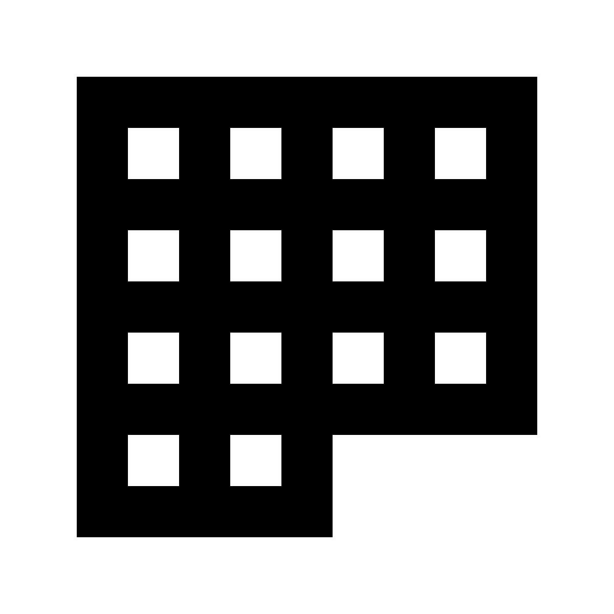 material sharp style month view icon