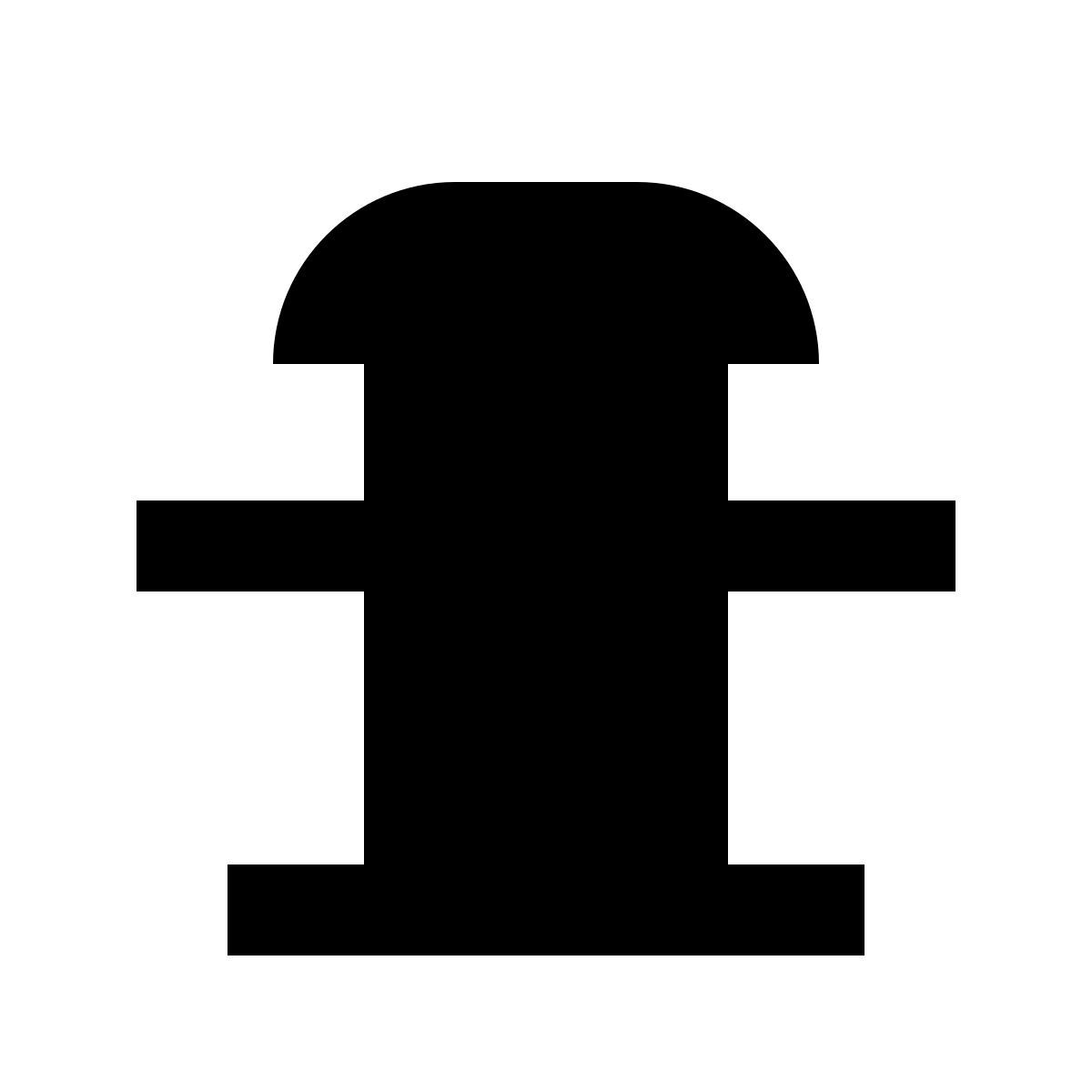 material sharp style mooring bollard icon