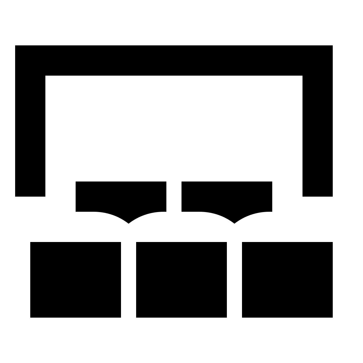 material sharp style cinéma icon