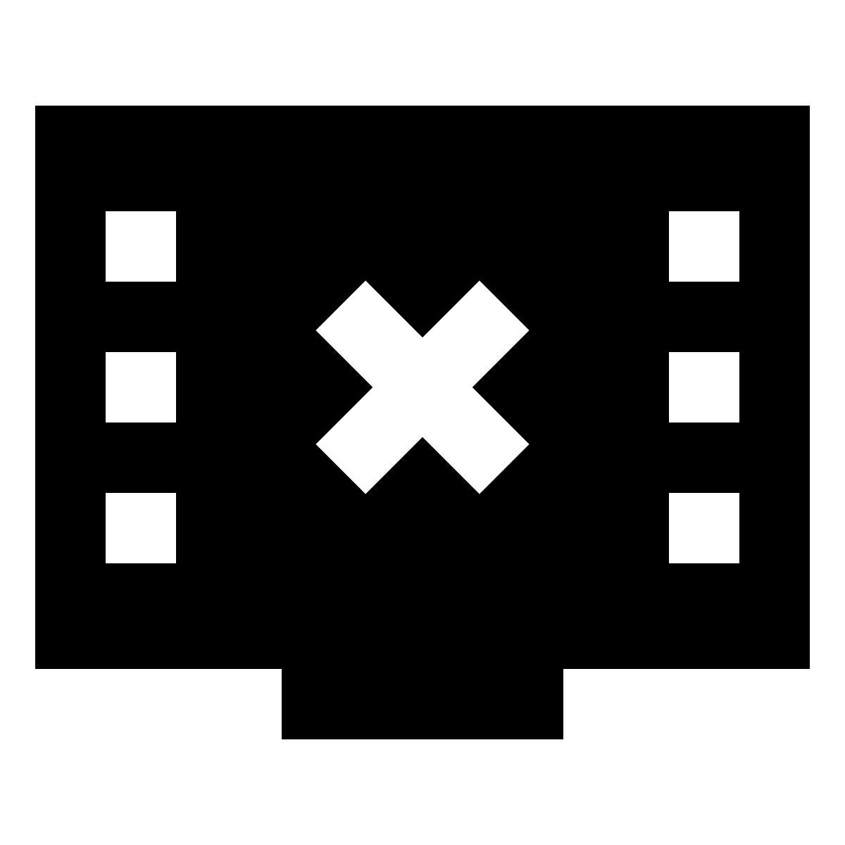 material sharp style no mostrar fotogramas icon