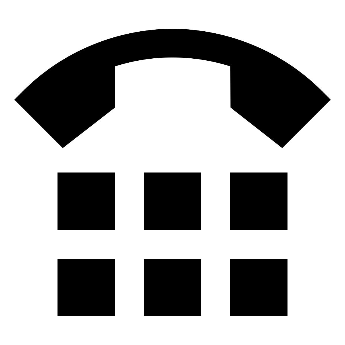 material sharp style ziffernblock icon