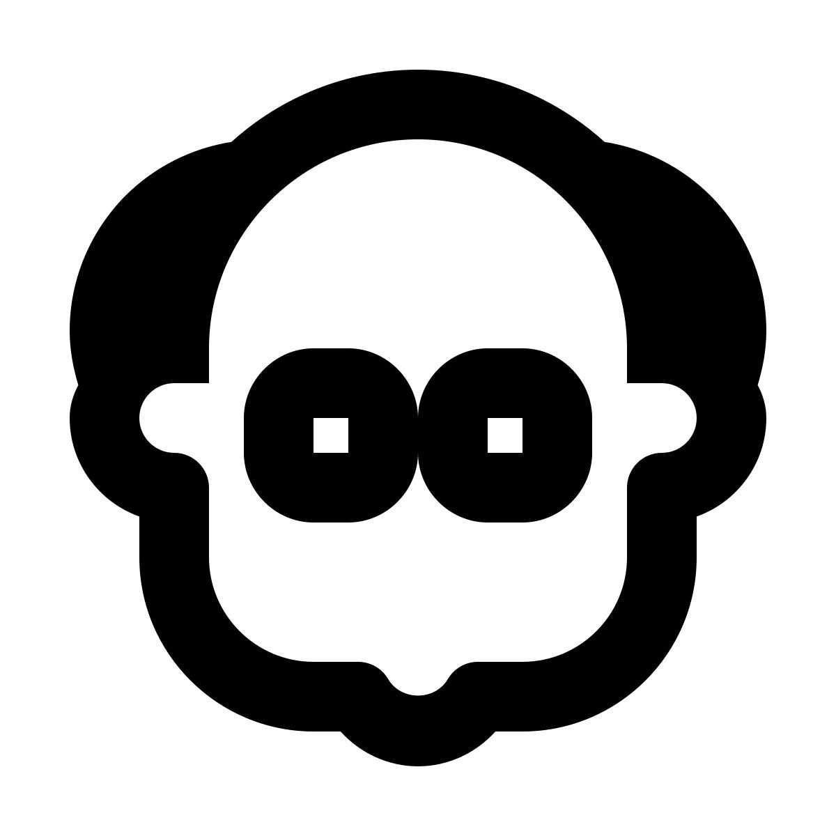 material sharp style old man icon