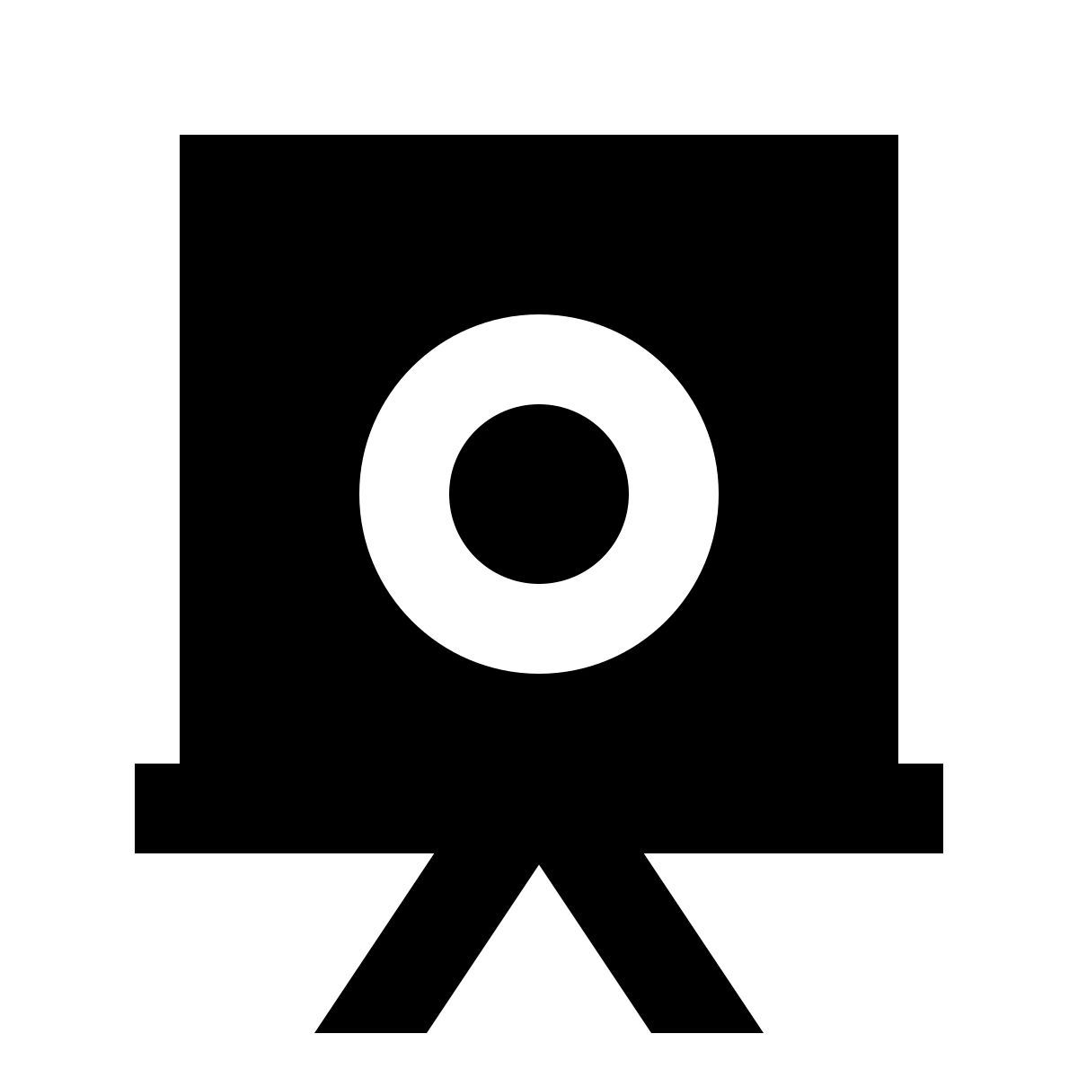 material sharp style cámara de antaño icon