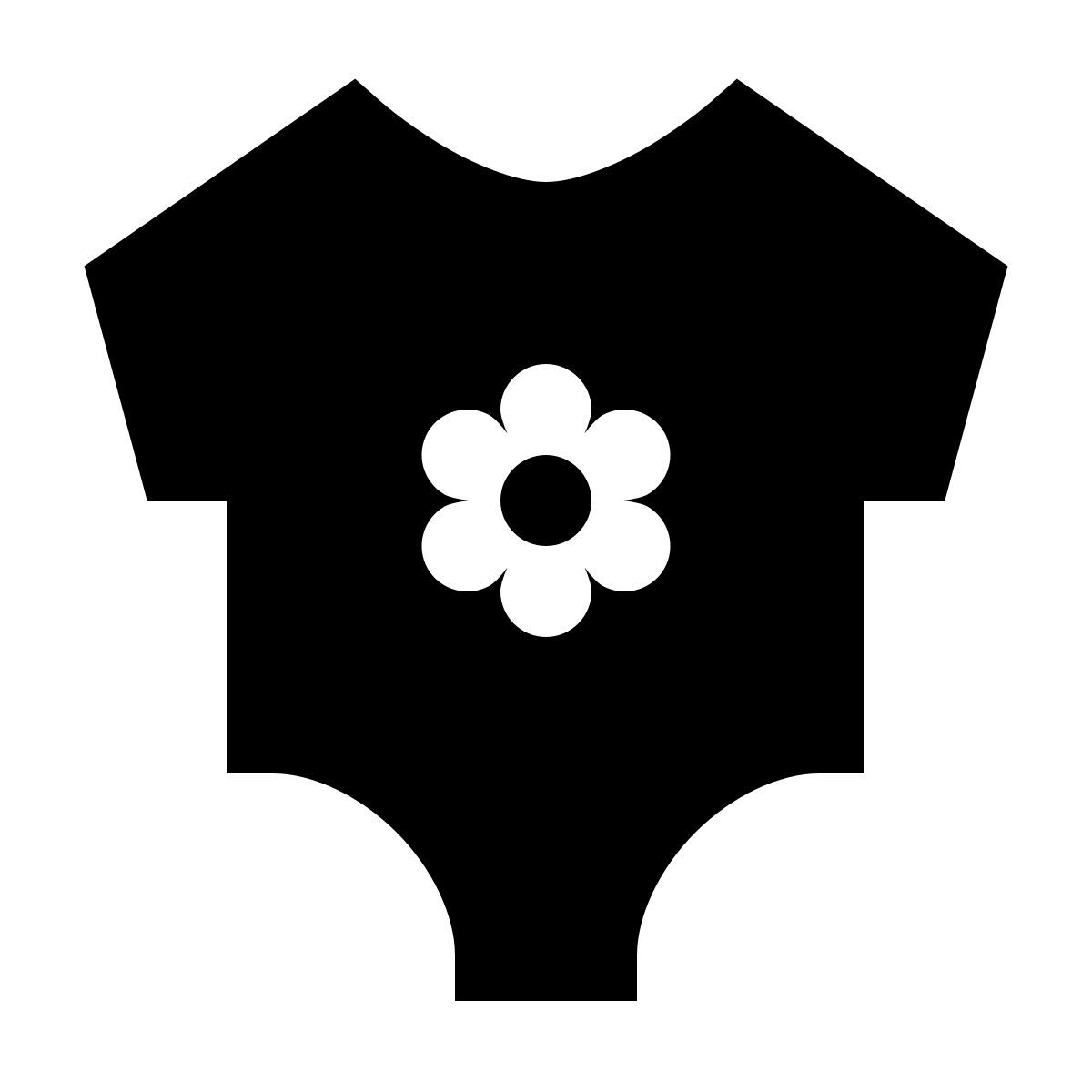 material sharp style onesie icon