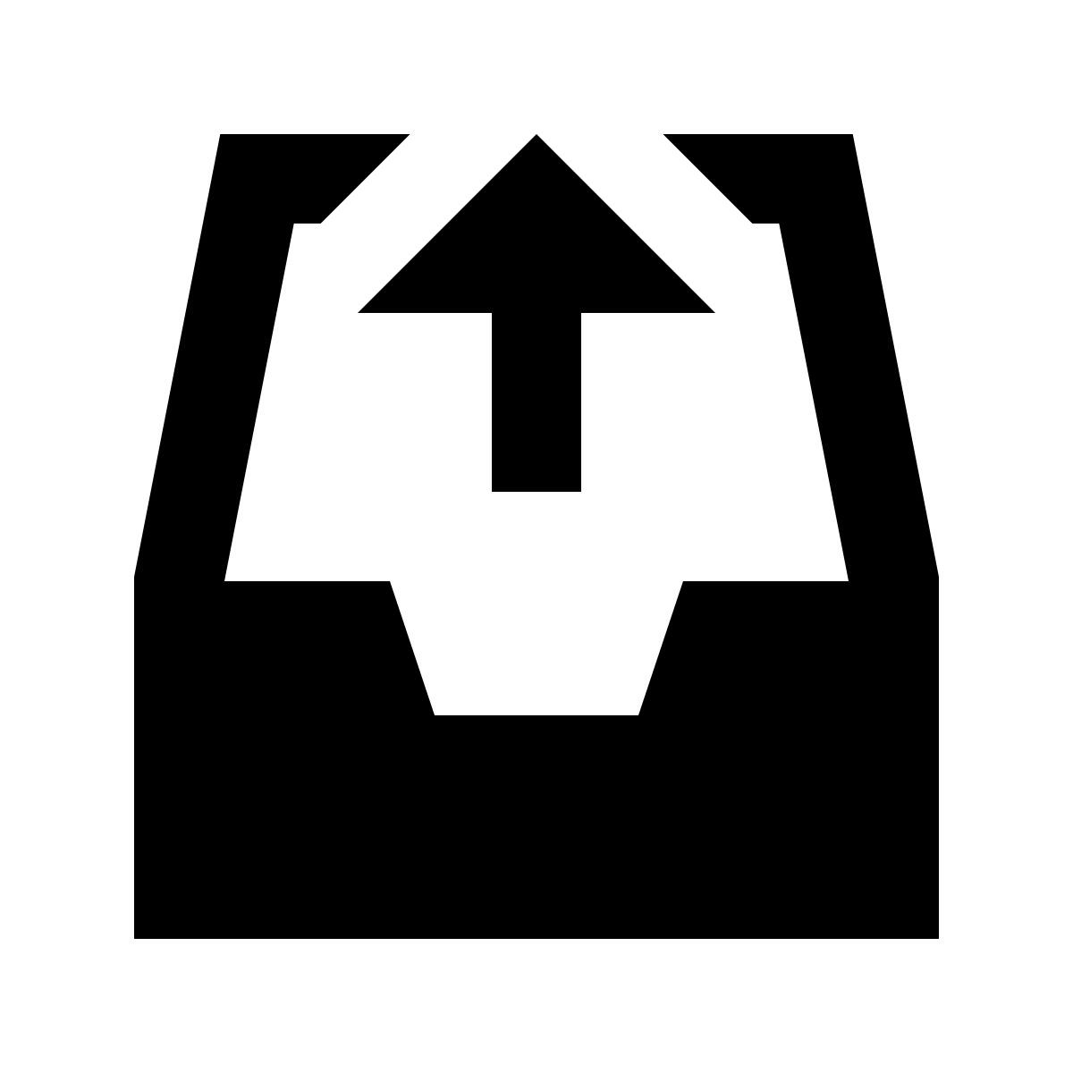 material sharp style outbox icon