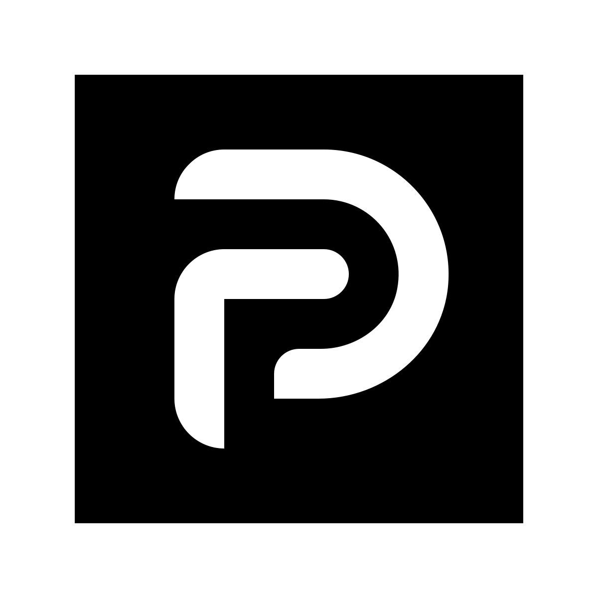 material sharp style parler icon