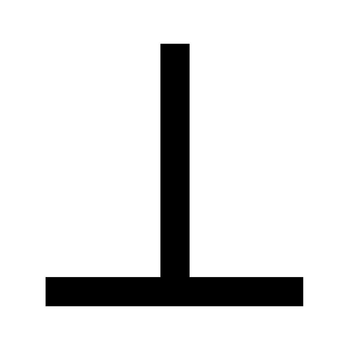 material sharp style perpendicular symbol icon