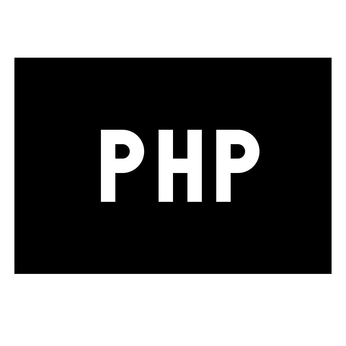 material sharp style php icon