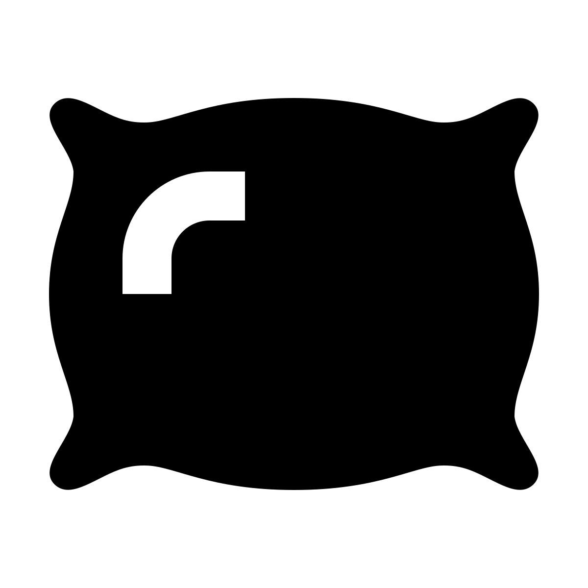 material sharp style almohada icon