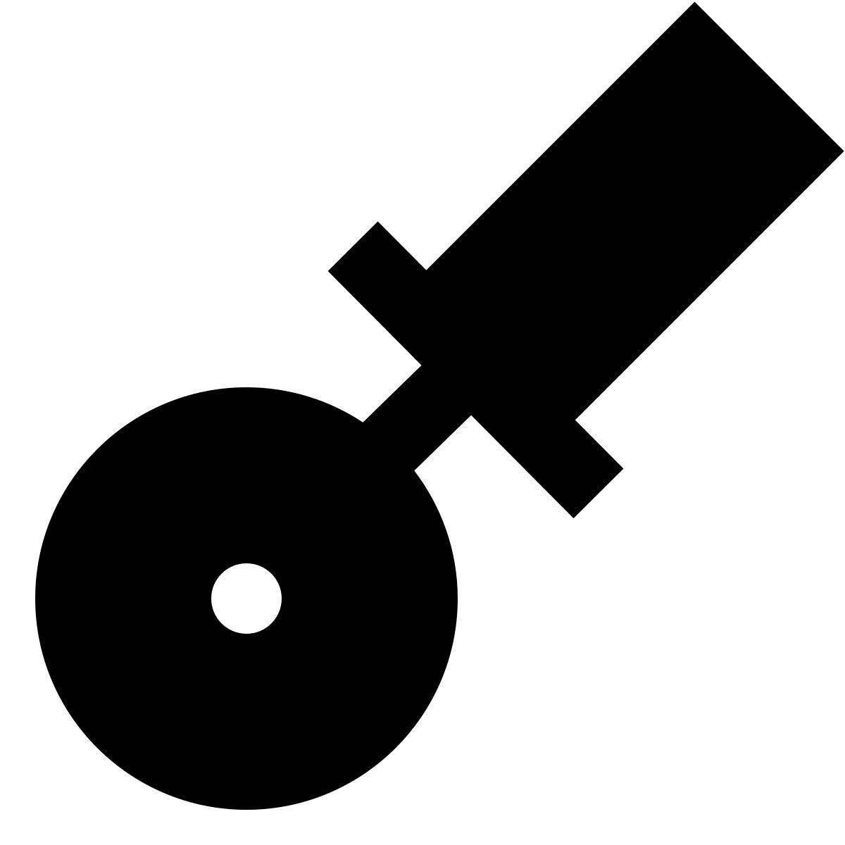 material sharp style couteau à pizza icon