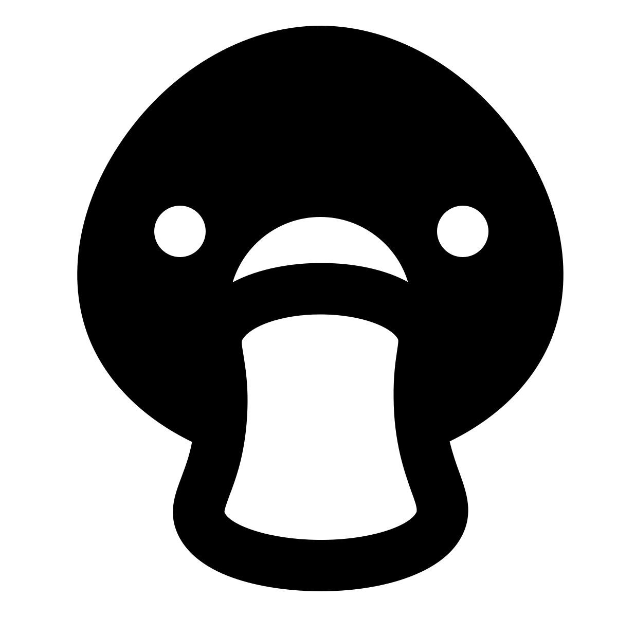 material sharp style ornitorrinco icon