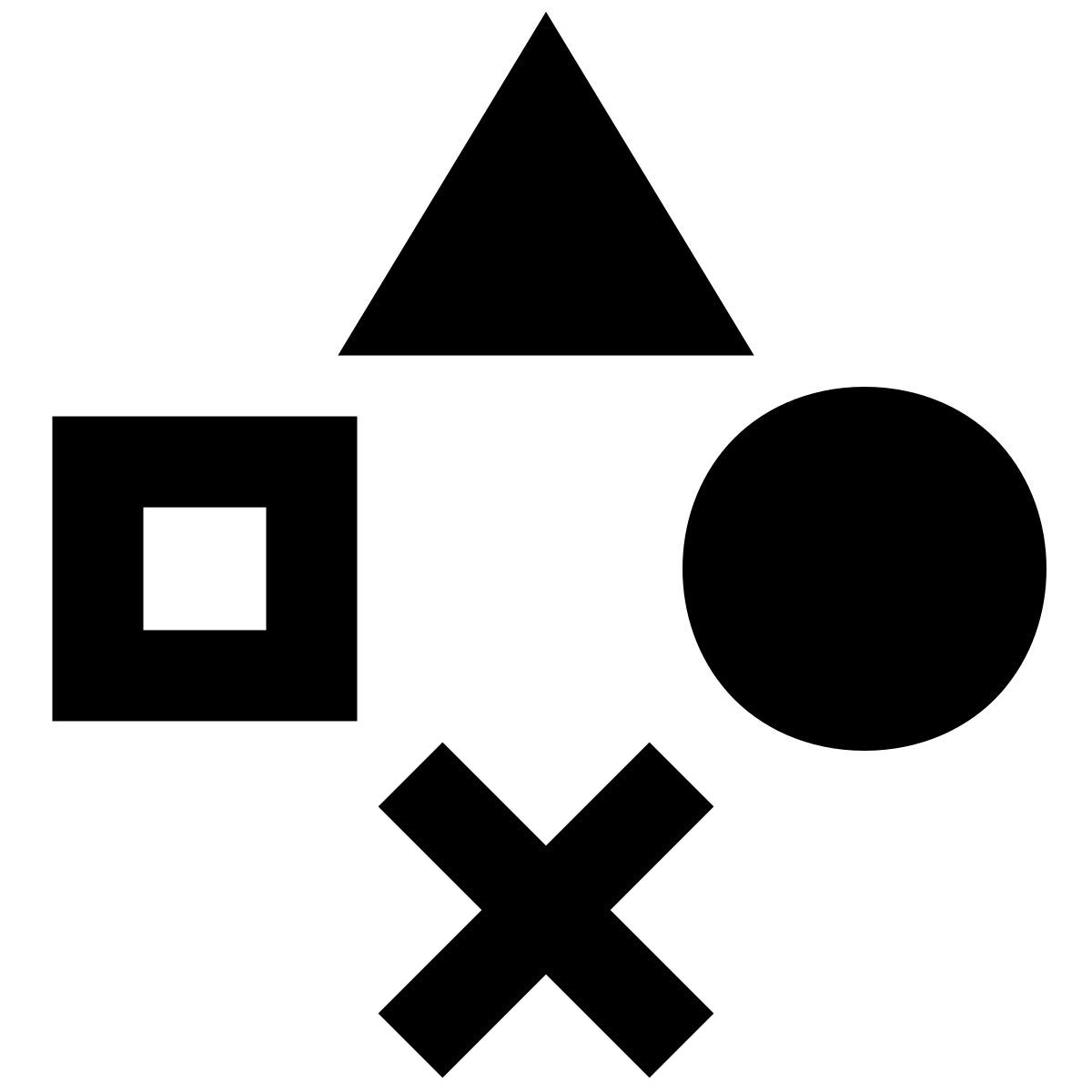 material sharp style 游戏机按钮 icon